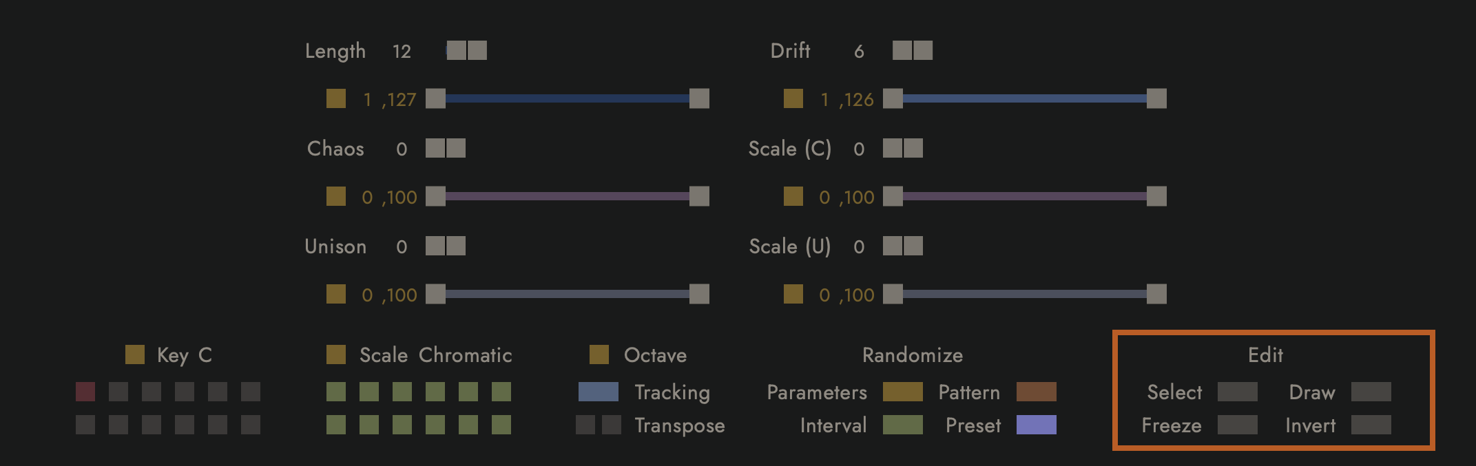 Edit Controls Interface